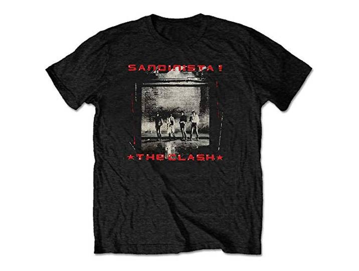 Officieel zwart T-shirt The Clash Punk 1980 'Sandinista!' Album Cover L