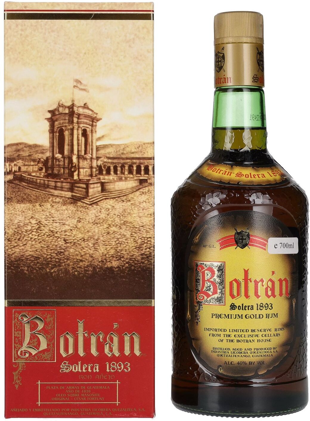 Ron Botran Botran Ron Solera 1893 PRIMERA EDICION Premium Gold Rum 40% Vol. 0,7l in Geschenkbox