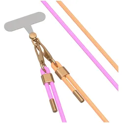 Force Case Universal Handyband zum Umhängen mit verstärkter Halterung, Handykette, Orange