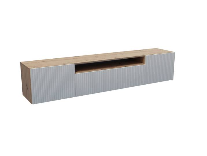 Lowboard TILO 200 cm Artisan und Weiß