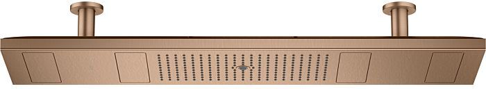 Hansgrohe Axor ShowerHeaven Kopfbrause 10629310 1200x300mm, mit Beleuchtung 5000 K, brushed red gold