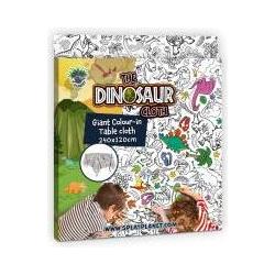 Splat Planet Tischdecke mit Dinosauriermotiv zum Bemalen, 240 x 120 cm (69946094)