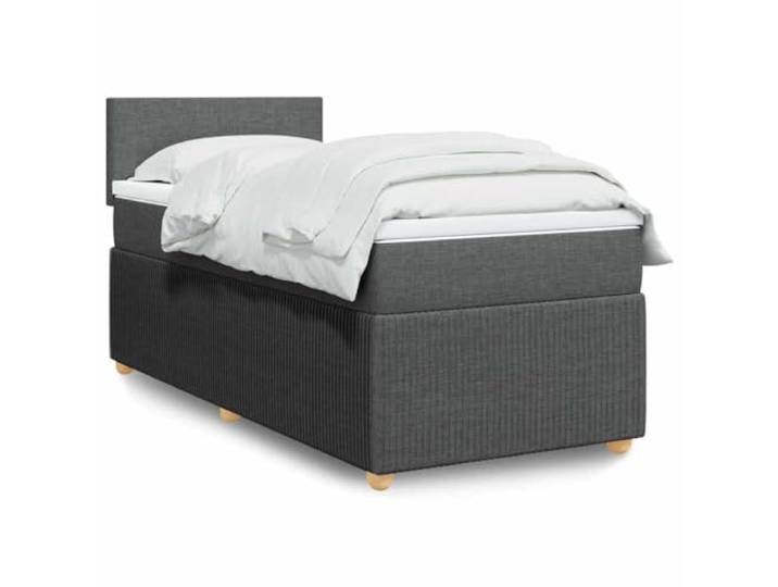 RJPLMFV Lattenrost mit Matratze, 90 x 200 cm, Dunkelgrau Weiches Polyestergewebe, individuelle Taschenfedern, abnehmbarer Bezug, waschbarer Rahmen, kompletter Rahmen