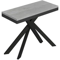 Itamoby Ausziehbare Konsole 90x40/300 cm Saki Evolution Betonanthrazitrahmen