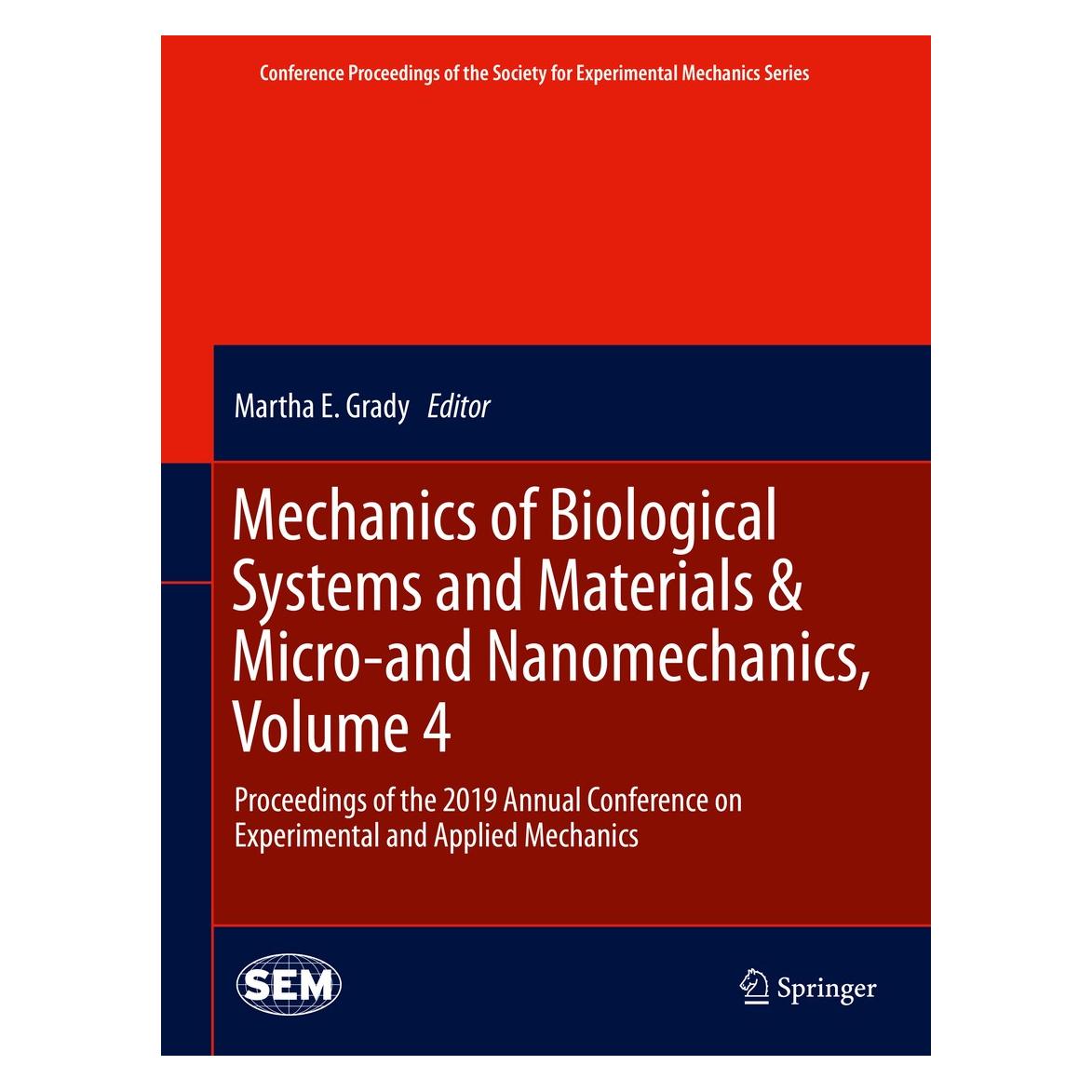 Springer Mechanics of Biological Systems and Mat (Englisch, Hardcover, Martha E. Grady) (9783030300128)
