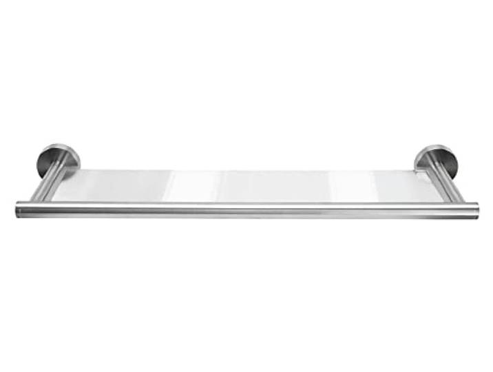 Kleine Wolke Ablage Allegra, Wandaccessoire, Farbe Clear, Material: Edelstahl, Glas