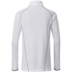 JAMES & NICHOLSON Langarmshirt Sport Gr. XS white/silver