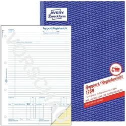 Avery, Formular, Formularbuch Rapport/Regiebericht