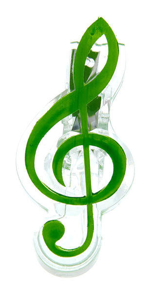 agifty Music Clip Violin Clef Green Green