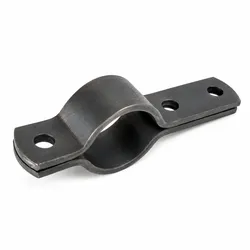 Zweiteilige Rohrschelle nach DIN 3567 Form B aus Rohstahl - 45 - 49 mm
