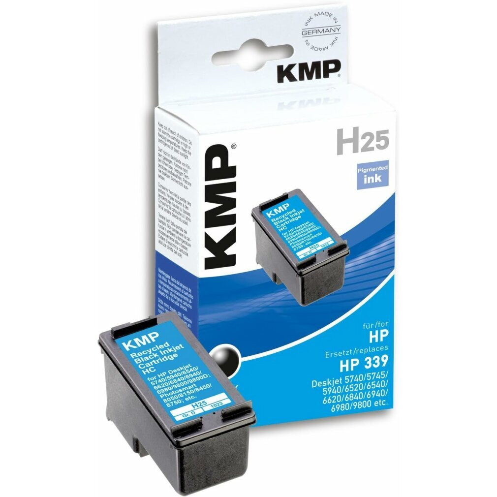 KMP inktcartridge H25 zwart compatibel met HP C 8767 E en HP Deskjet 6540