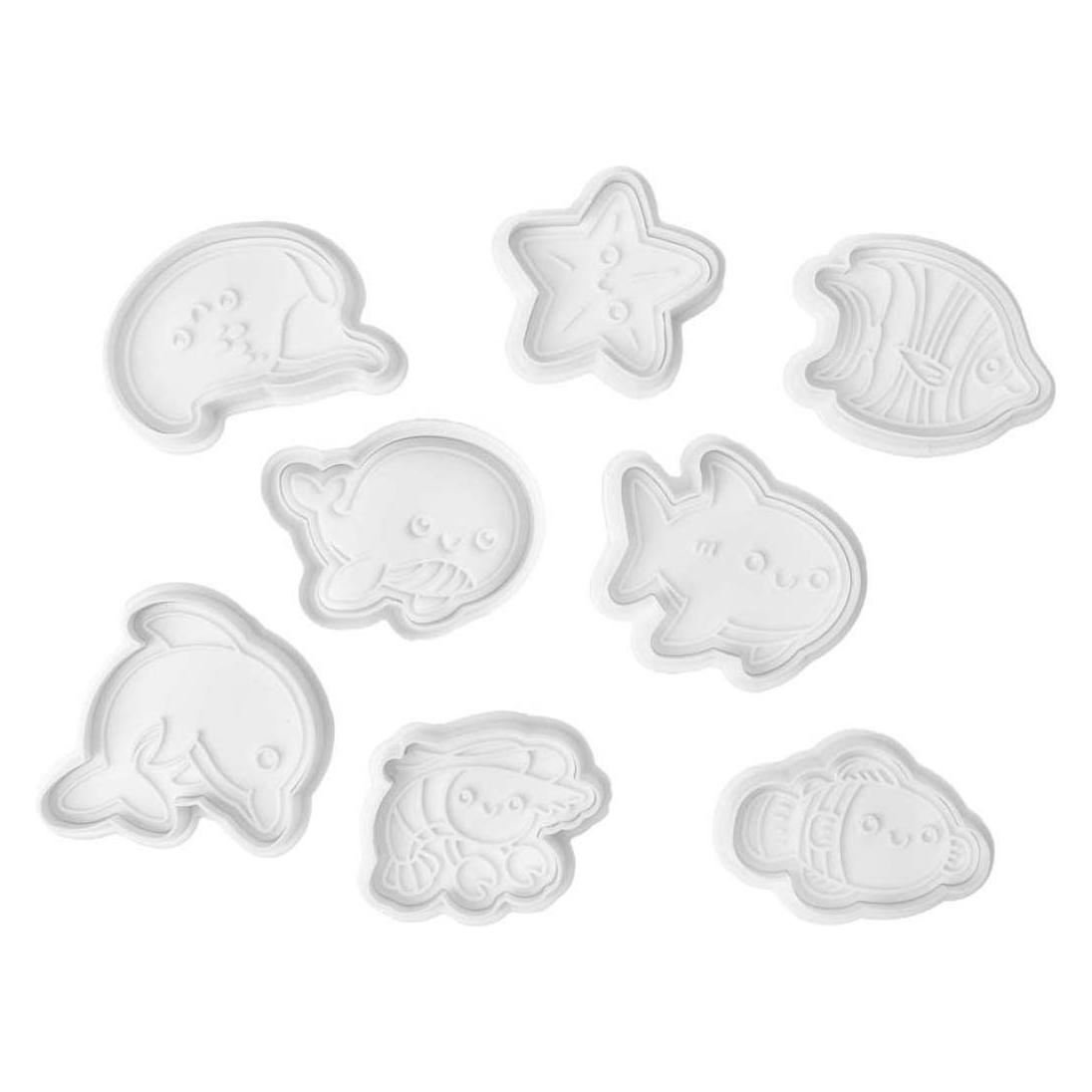 Colorations - Ausschneidefiguren mit Meerestieren, 8 Stk. (55623538)