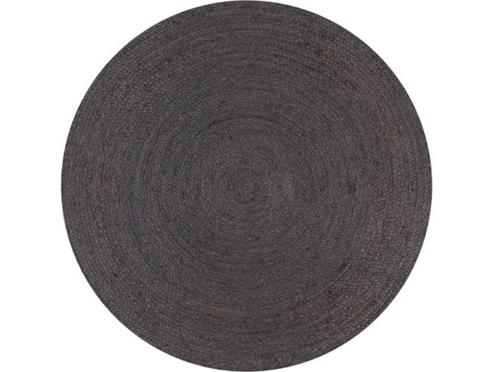 vidaXL - Vloerkleed - handgemaakt - rond - 150 - cm - jute - donkergrijs