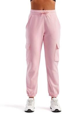 TriDri TD604 Riley Cargo Joggers Pant in Light Pink size XS   60/40 cotton Polyester fleece