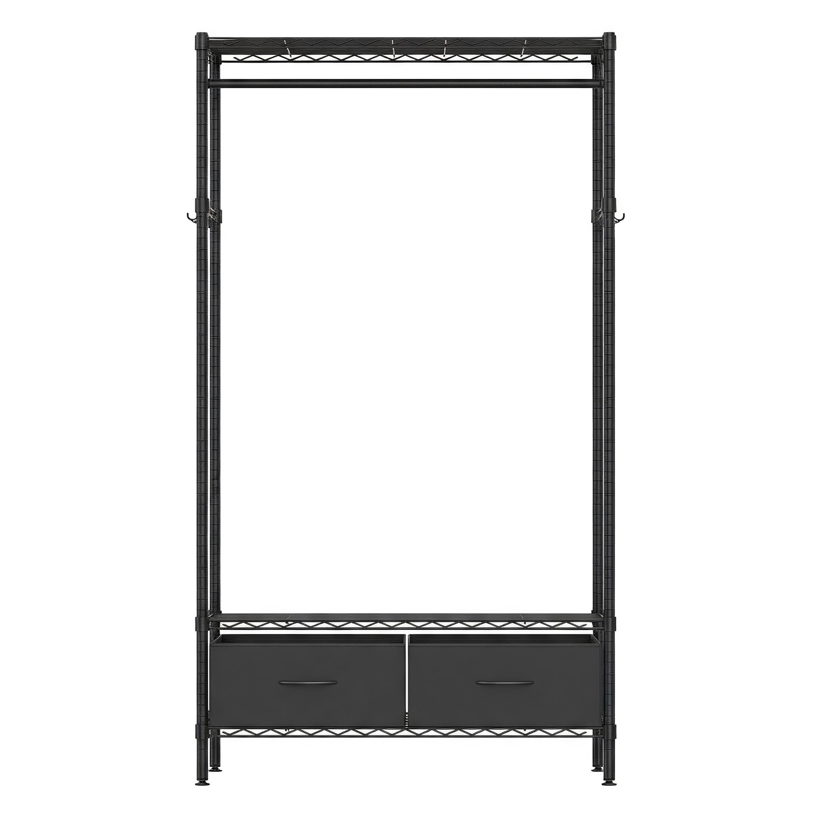 SONGMICS Garderobe mit Gitterablagen, Kleiderschrank, offenes Design LGRB35411B02