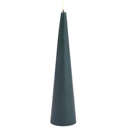 Uyuni LED Cone Candle 30cm Pine Green