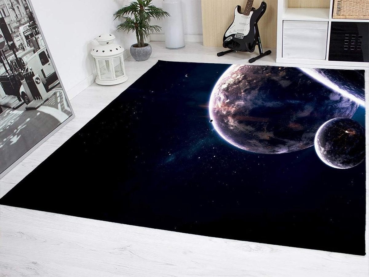 Planet Design Vinyl Vloerkleed Planet Design Multicolor B/D: 95 x 95 cm
