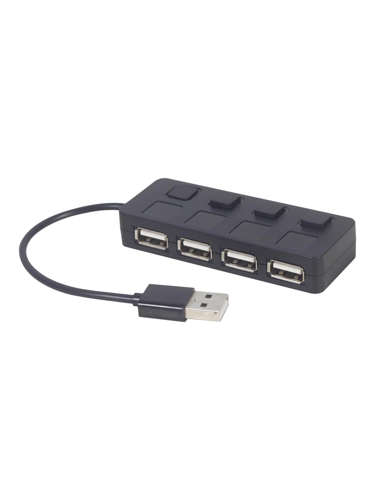Gembird UHB-U2P4-05 - hub - 4 ports USB-Hubs - 4 - Schwarz