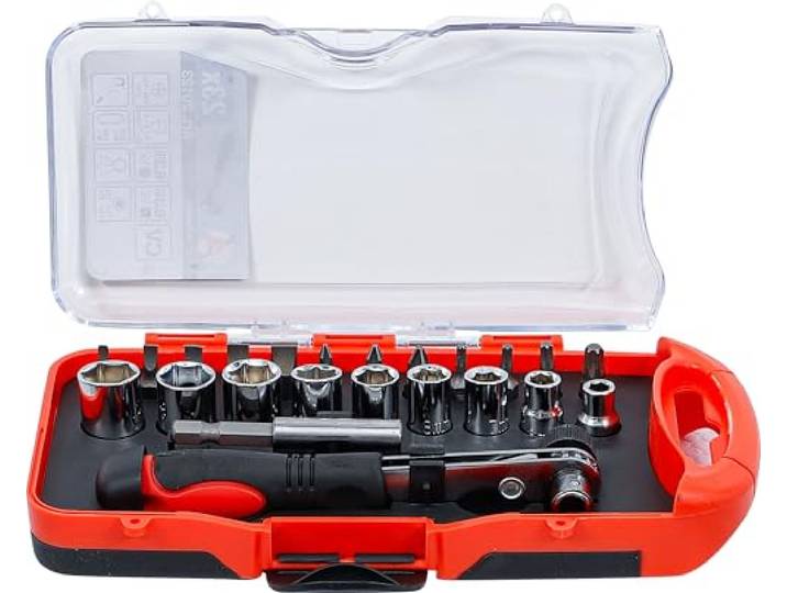 BGS Diy 20123 Bit-/dopsleutelset met bit-ratelsleutel 23-dlg