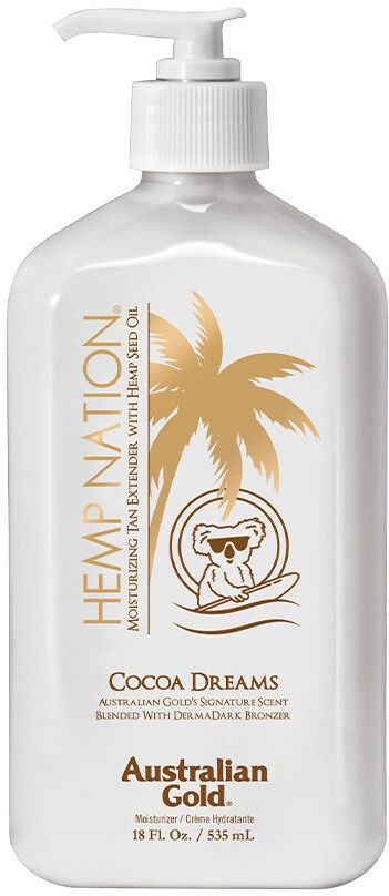 Australian Gold Hemp Nation Cacao hydratant bronzage prolonger 535 ml