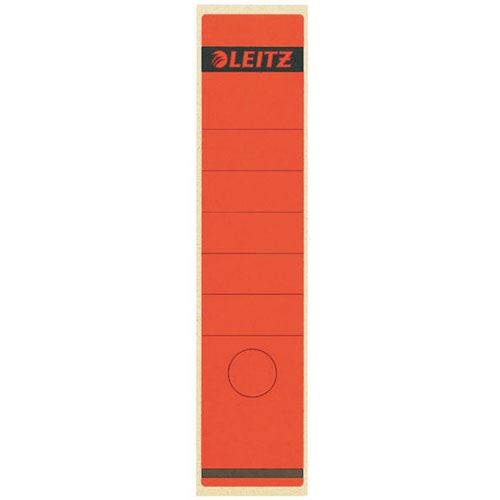 LEITZ 10 Ordneretiketten 1640 rot für 8,0 cm Rückenbreite
