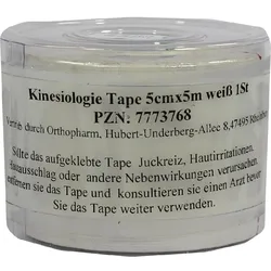 Kinesiologie Tape 5cmx5M Weiss 1 ST