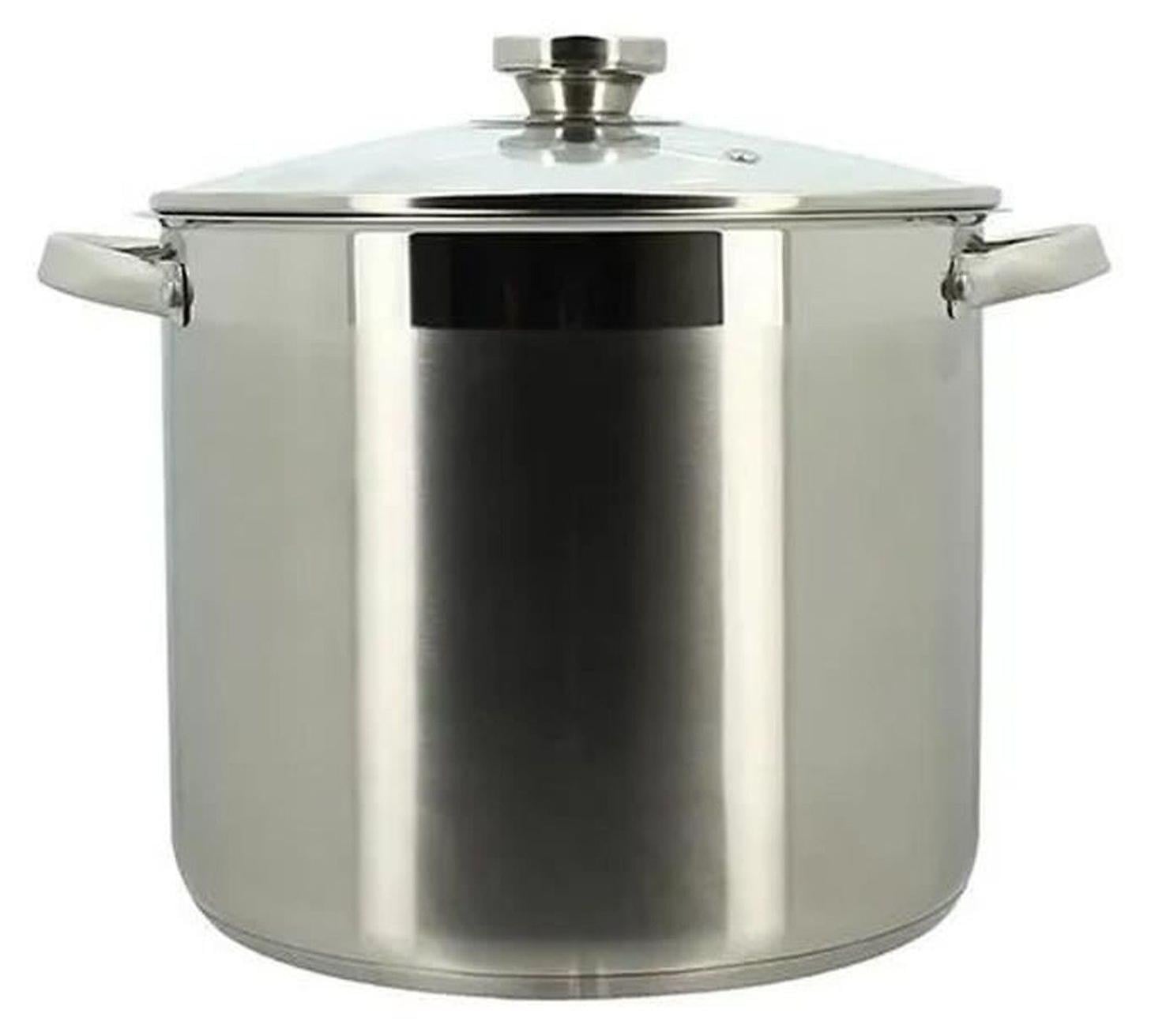 Menastyl RVS Pan met deksel voor alle kookplaat inclusief inductie, 9 liter