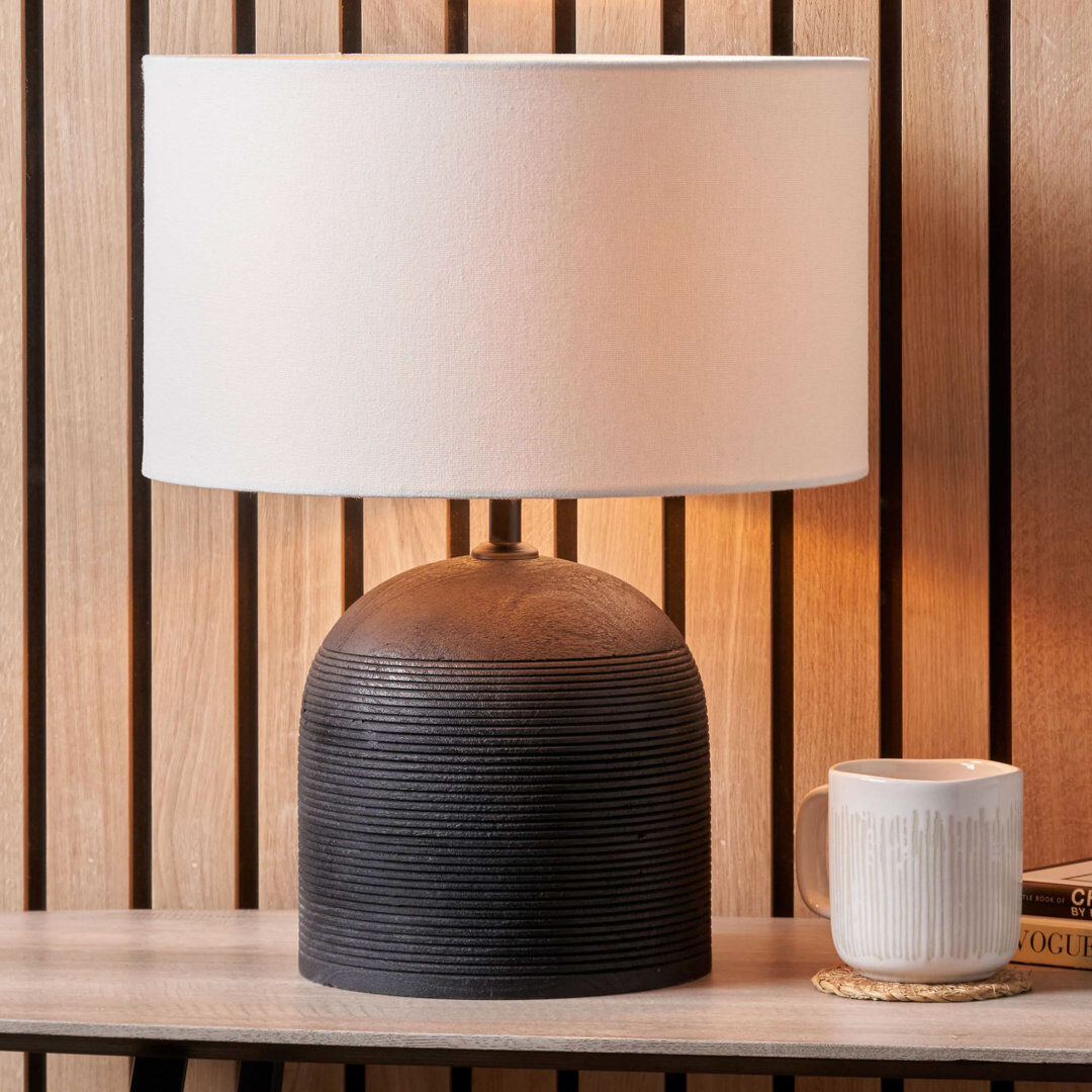 Alpen Home Nelu Solid Wood Standard Black 30cm H X 20cm W X 20cm D