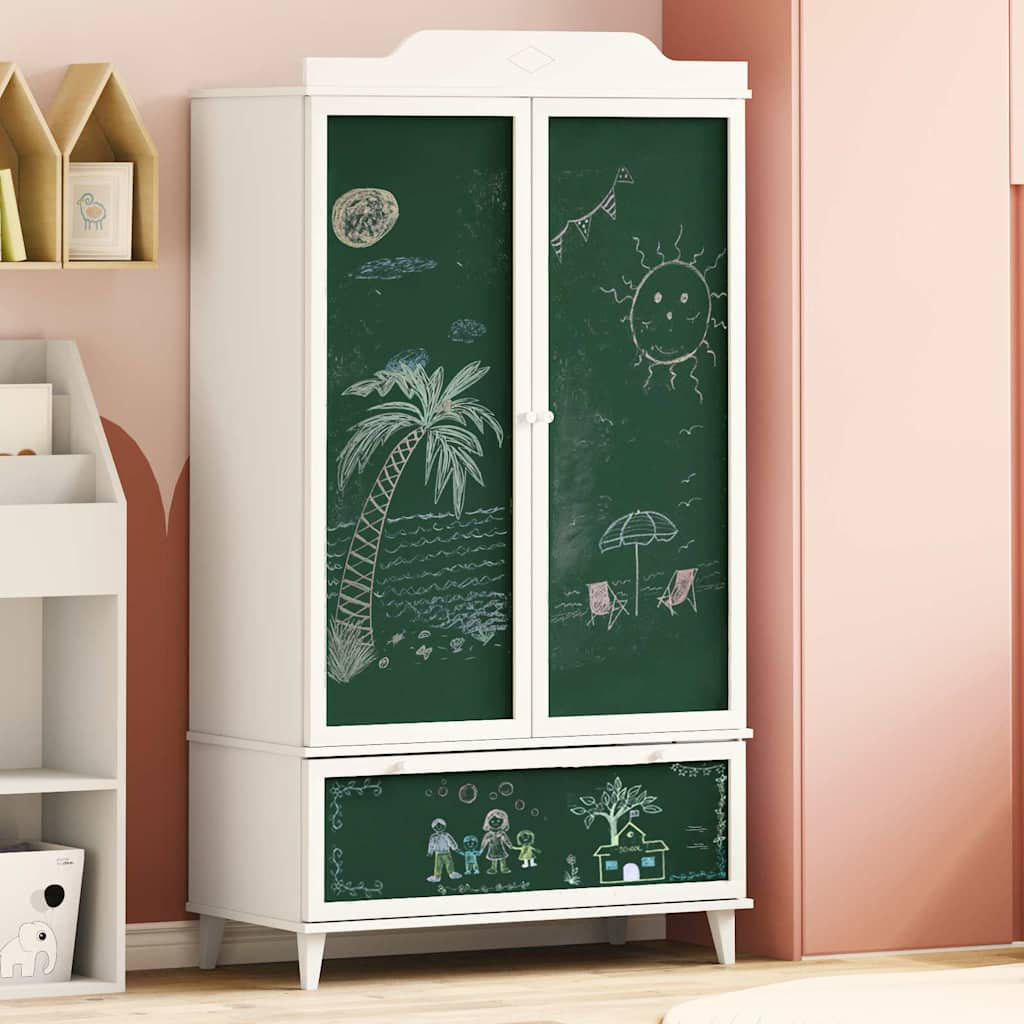 Ebern Designs Manufactured Wood Wardrobe White 165cm H X 90cm W X 45cm D