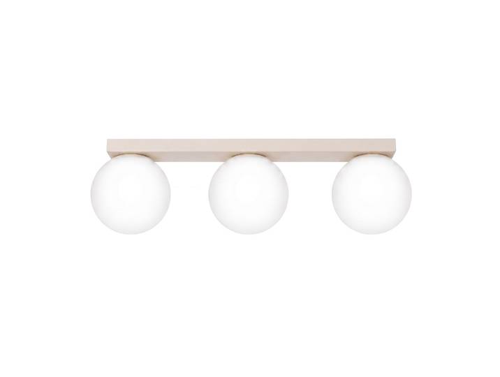 Plafonniers Yoli Acier/verre Beige 3xg9 50cm Sollux