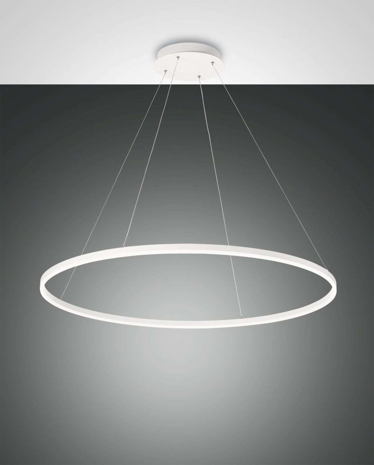 Fabas Luce LED-Pendelleuchte GIOTTO weiß 60cm 3508-42-102 8019282533214