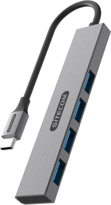 Sitecom USB-C naar 4x USB-A mini-hub