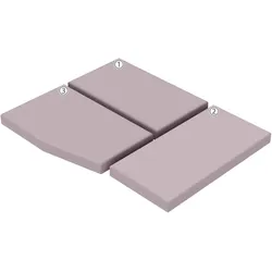 BettwarenShop Spannbettlaken für Pössl Kastenwagen Camper Van 2-Win/Plus, 3tlg Jersey Spannbettlaken | basalt - grau