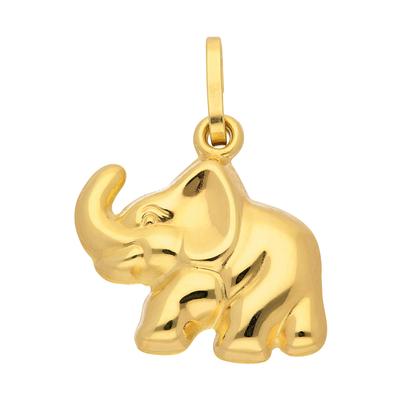 Kettenanhänger ADELIA´S "333 Gold Anhänger Elefant", gold, Schmuckanhänger, Damen, Gold, Kettenanhänger, Goldschmuck für Damen