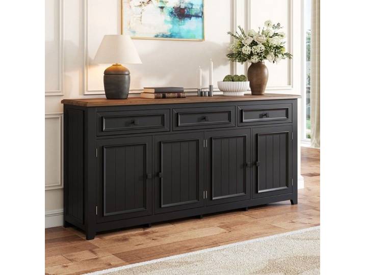Buffet moderne et simple 160x35x76cm meuble de rangement salon 35 cm de large rangement pratique