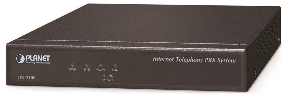 Planet PLANET 100 IP-centrale voor 100 gebruikers, Zwart, 167,6 mm
