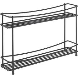 Metaltex Kumino 2 LAVA Gewürzregal 2 Etagen 33 x 8 x 21 cm
