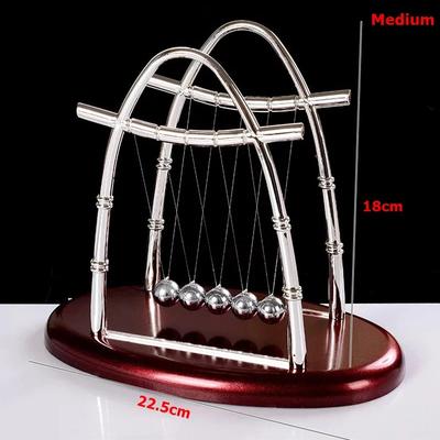 The Handy Homestead Newton Pendulum Ball Balance Desk Decor Physics Toy With Moving Metal Balls M3