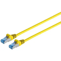 Patchkabel cat6A S/FTP PIMF gelb 0,25m