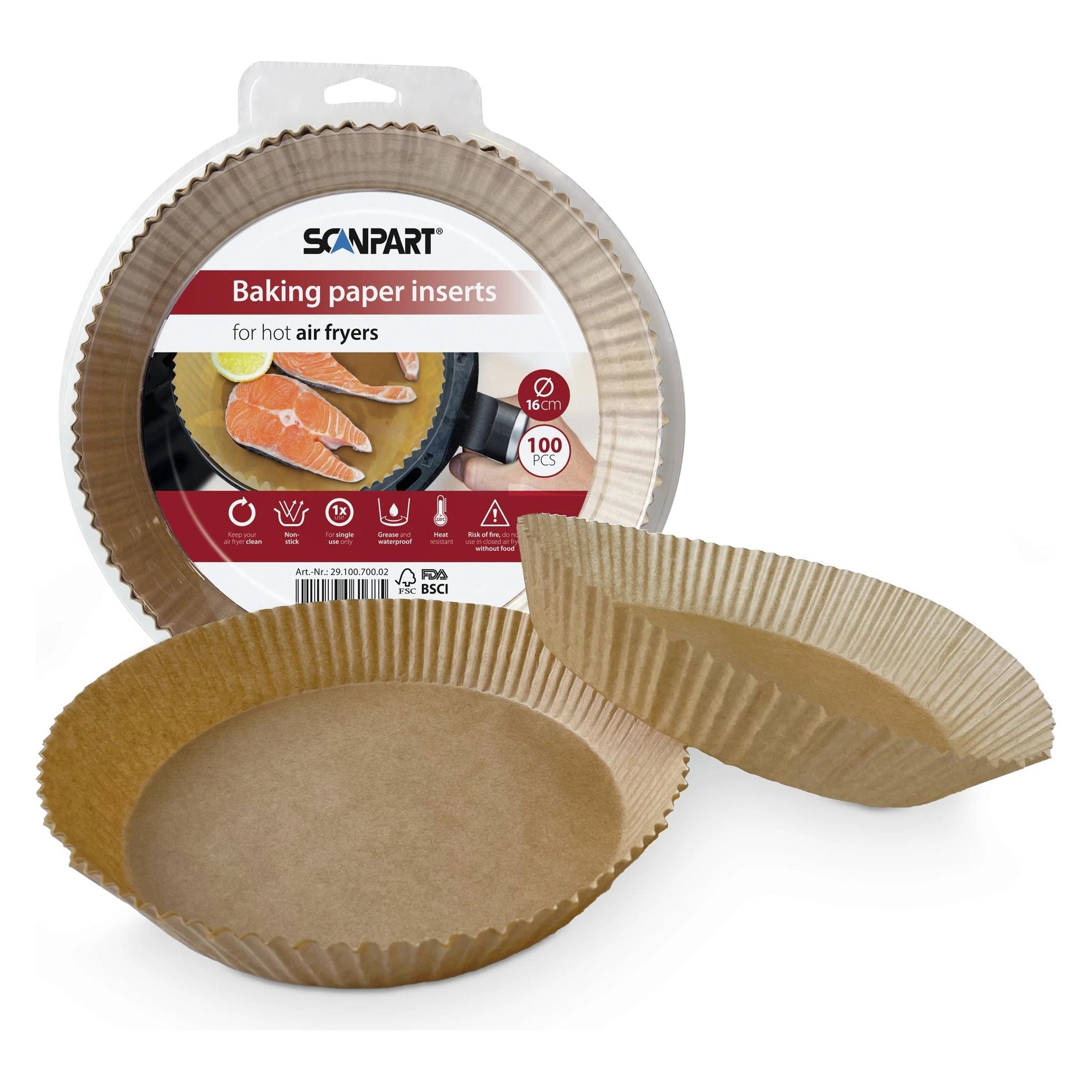 Scanpart 2910070002 Heissluftfritteusenpapier 16 cm rund, 100er (2910070002)