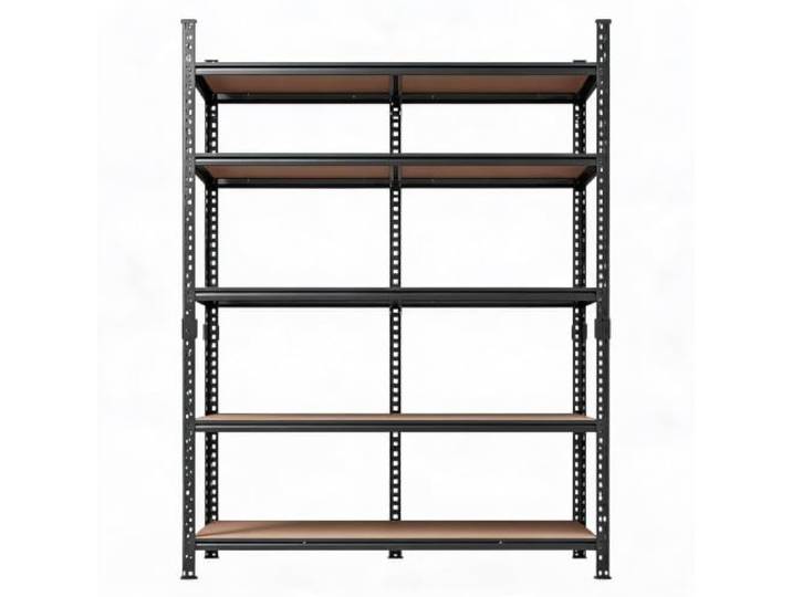 AffinityFurn Metallregal 5 Etagen 122 x 61 x 183 cm verstellbar Kompaktes Packmaß von 122 x 61 cm, perfekt für Garagen, Keller und Büros. Vielseitiges Design für maximale Kapazität