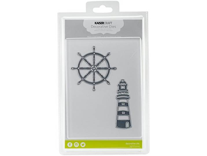 Kaisercraft Sterft Vuurtoren en Schepen Wiel 3,5 x 1-inch, Acryl, Multi kleuren, 0.25x15.87x27.94 cm