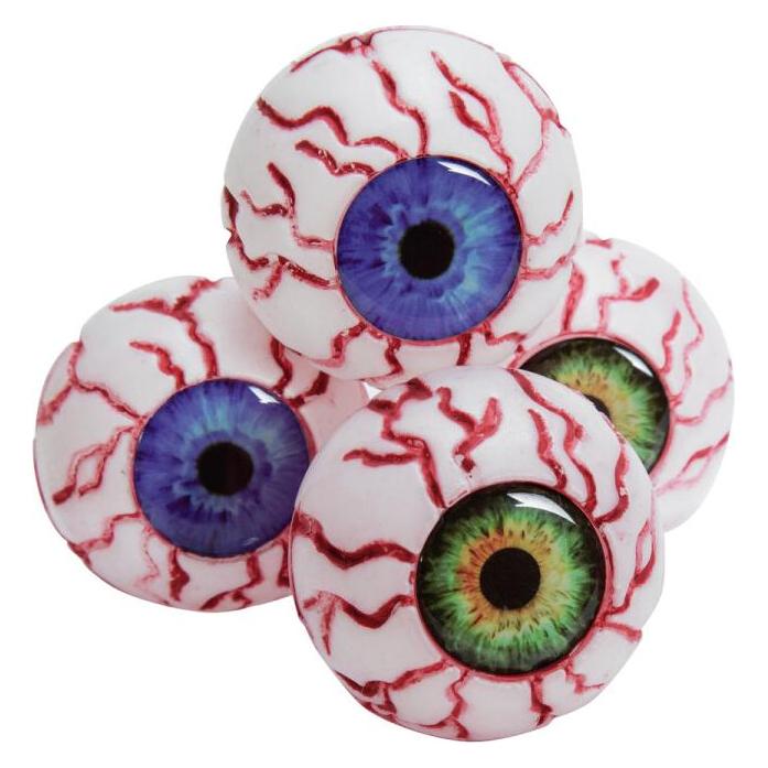 Europalms Halloween Augäpfel, 5cm Ø, 4x (4 Stk.) (83316142)