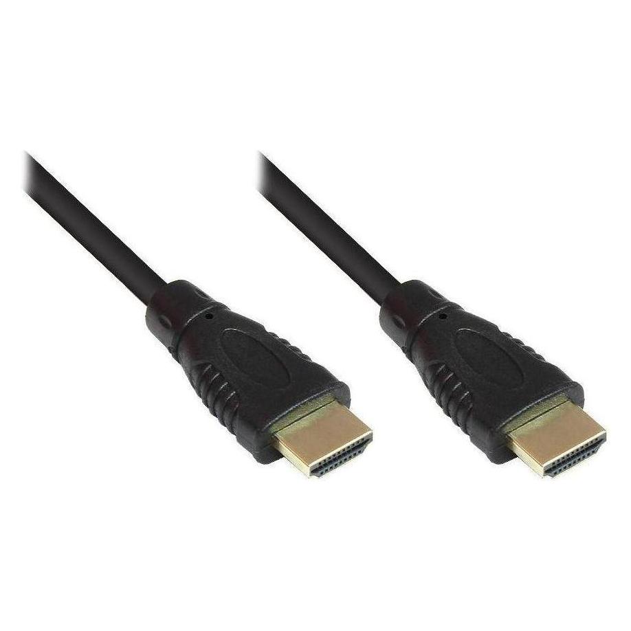Varia SO-30603 - Anschlusskabel High-Speed-HDMI-Kabel mit Ethernet, schwarz, 1,5m (1.50 m) (SO-30603)