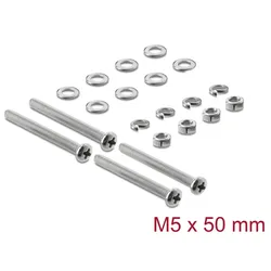 Delock Lüfterschrauben Set M5 x 50 mm 20-teilig