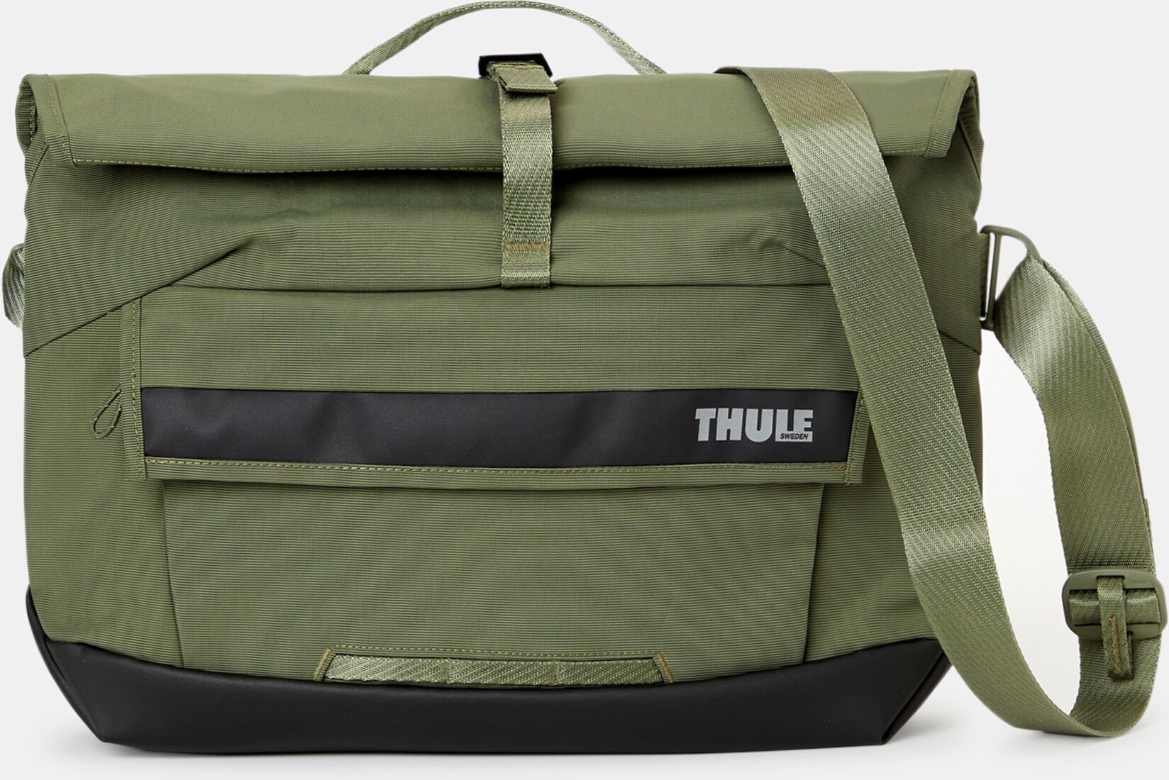 Thule Bolso mesenger Paramount 14 L verde. Negro