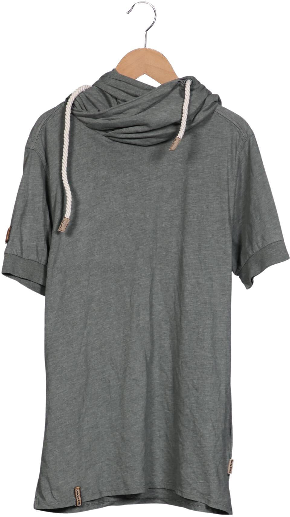 Naketano Herren T-Shirt, Grau, Gr. M, Synthetik / Baumwolle - Second Hand