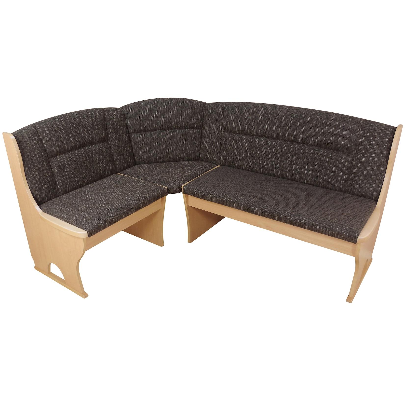 möbel direkt online Eckbank 125x165 cm Truheneckbank Buche