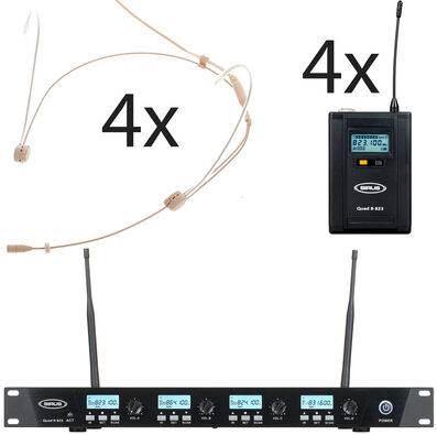 Sirus Quad R/4B 4 Headmike O 823 Set Noir mat