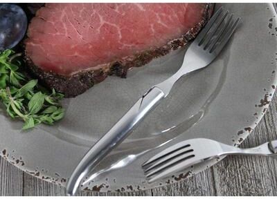 French Home Set of 4 Laguiole Connoisseur Stainless Steel Steak Forks